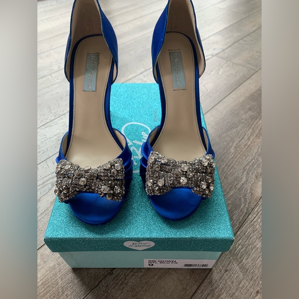 Blue by Betsey Johnson, SB-Gown Royal Blue Heel, Size 9